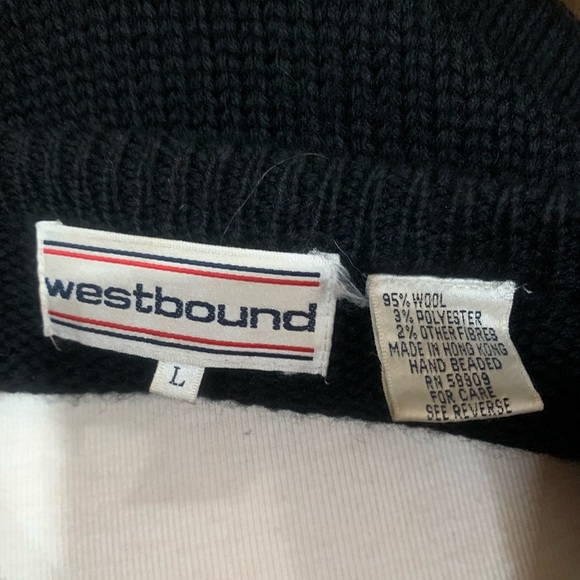 Gold embroidered vintage Westbound cardigan - Picture 8 of 9